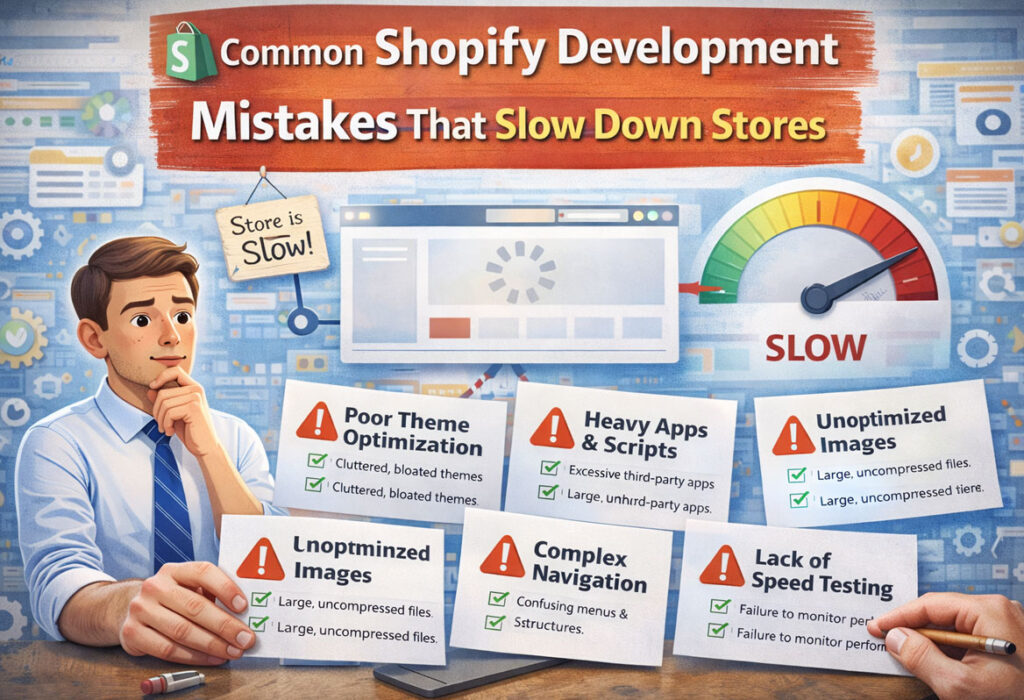 Common Shopify Development Mistakes That Slow Down Stores